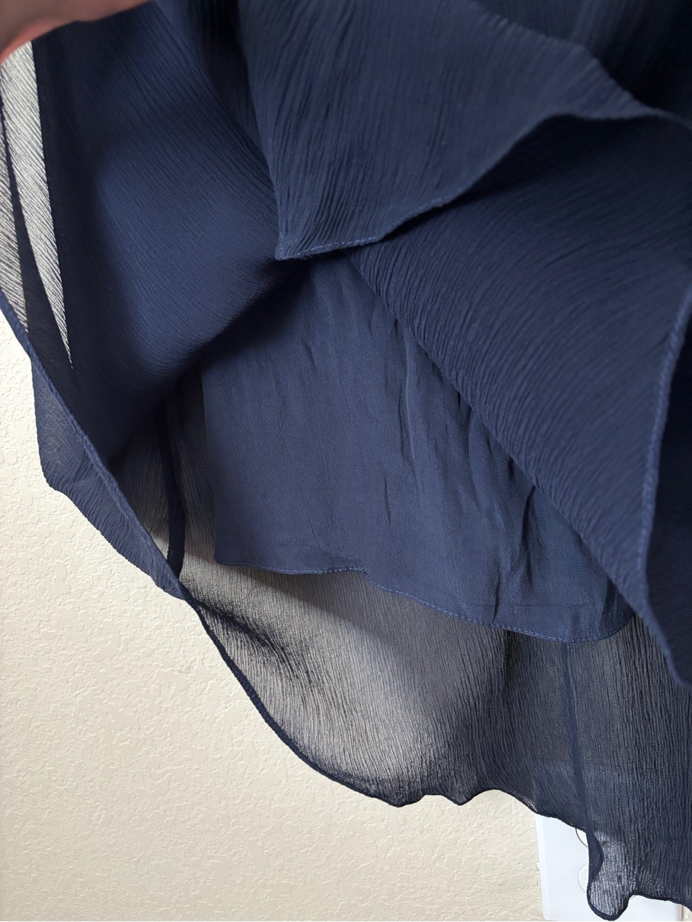 Rohit Gandhi + Rahul Khanna Crinkle Silk Beaded Placket Midi Formal Dress - Picture 4 of 14
